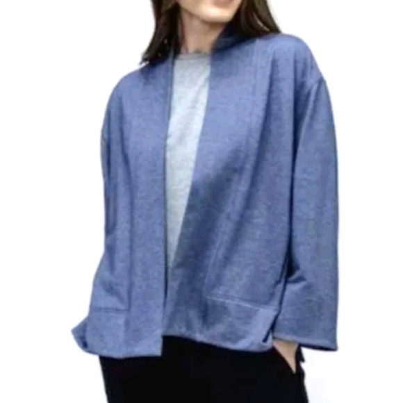 Ministry of Supply  Fusion Terry Cardigan Women's Medium Classic Indigo He… - Picture 1 of 2